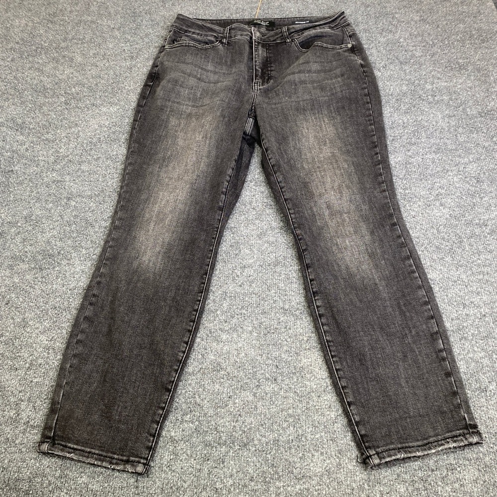 Judy Blue Boyfriend Fit Jeans Womens 14W Faded Black Stretch Denim JB88130